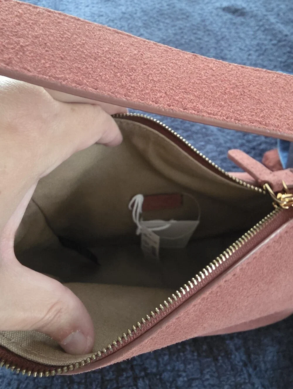 NWT Madewell The Sculpted Metal Wristlet Bag